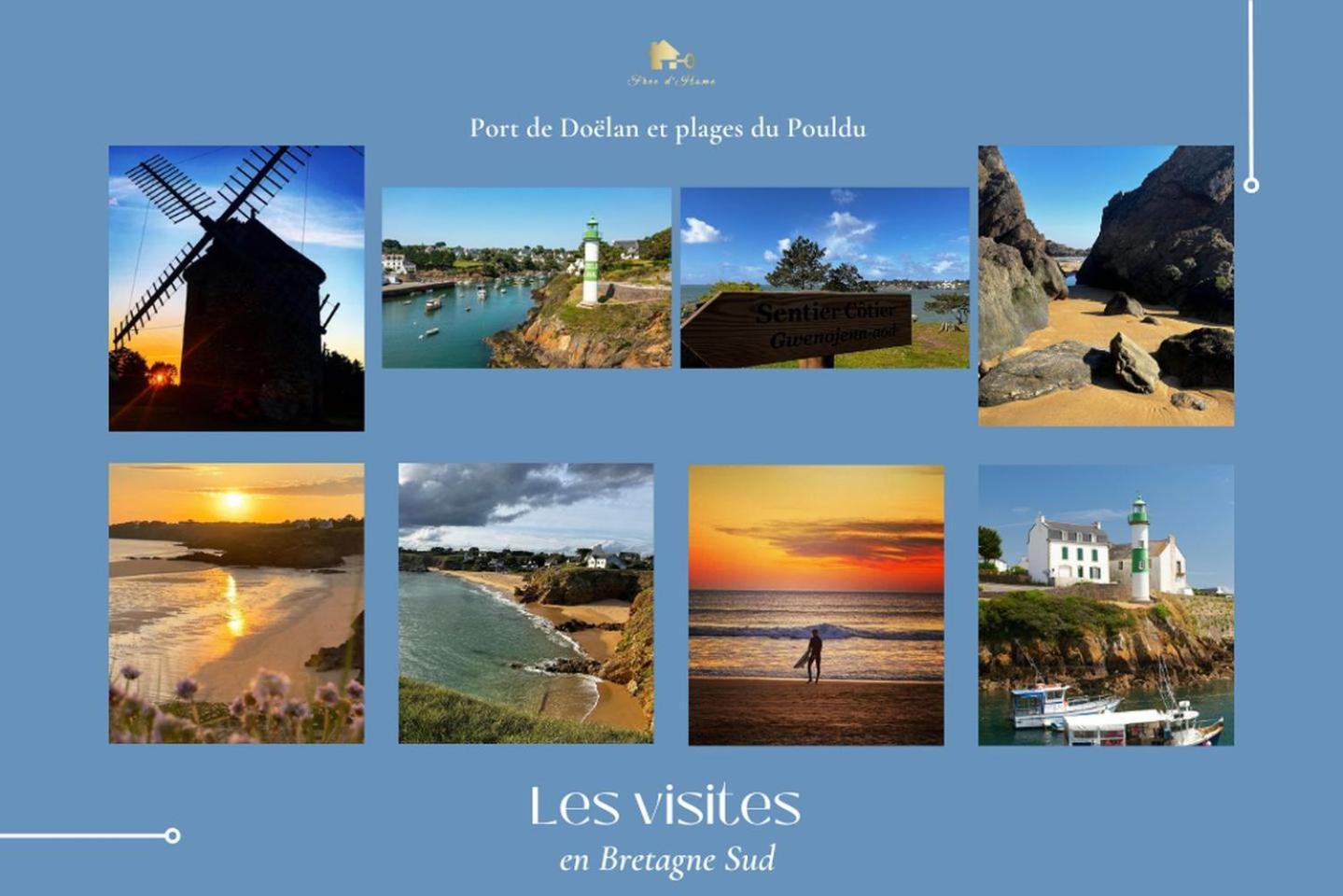 La Maison Bleue,Authenticite, Nature, Simplicite, 2-5 Personnes, Moelan Sur Mer المظهر الخارجي الصورة